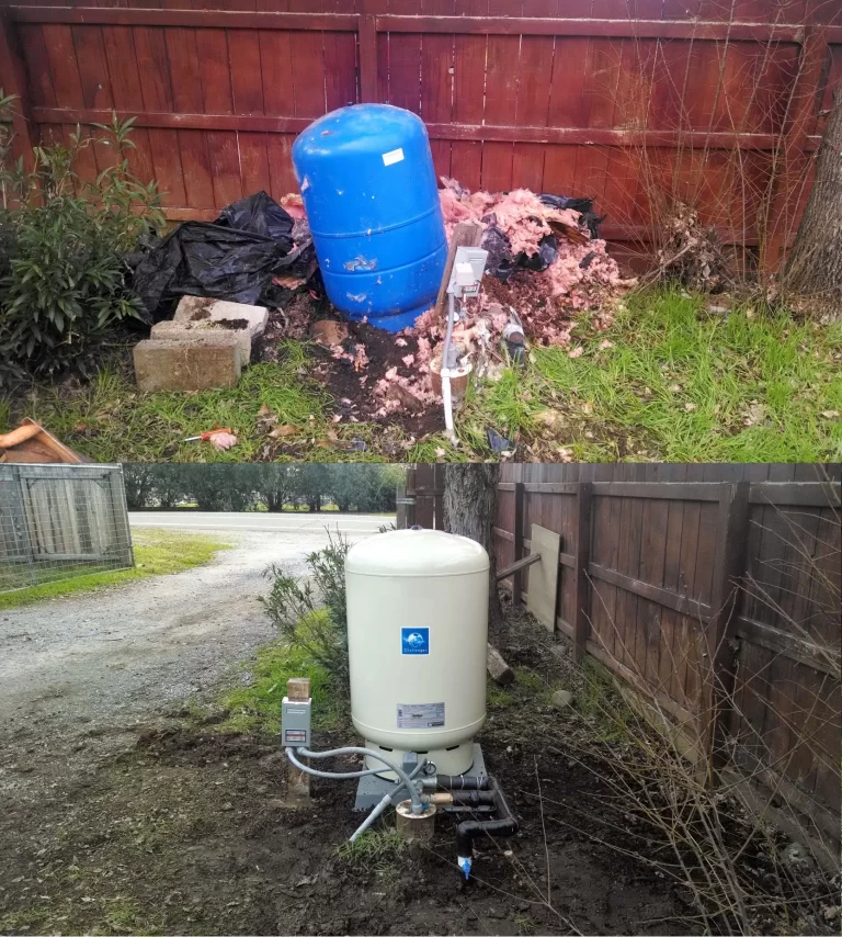 pressure tank replacement old vs new